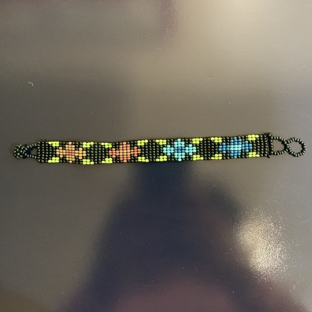 Beaded Floral Bracelet